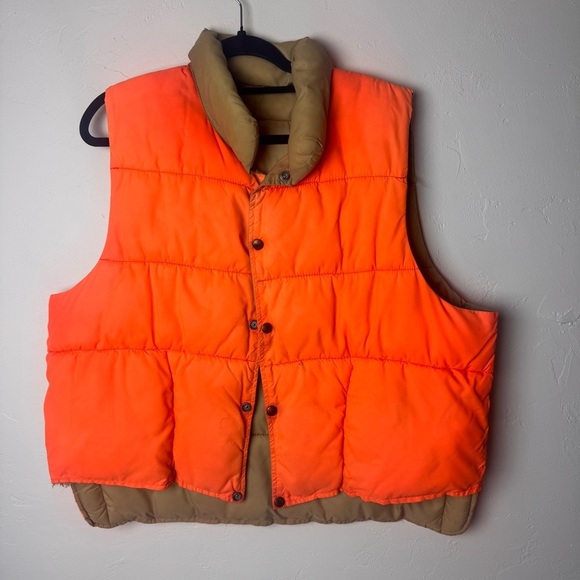 Vintage reversible hunting puffer vest jacket - Picture 6 of 12